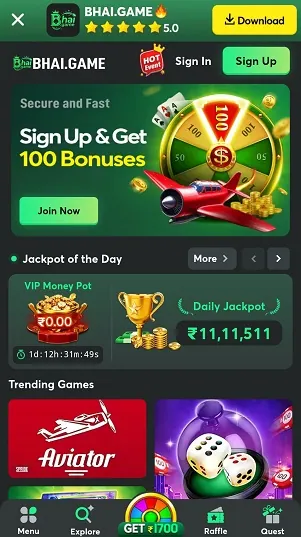 Bhai Game Best Casino & Slot APK Download 2026 (Interface 01)